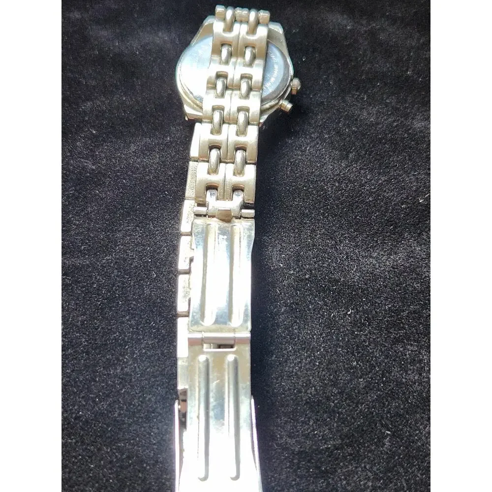 Milan Advance Watch Blue Mother of Pearl Style Dial Stainless Bracelet